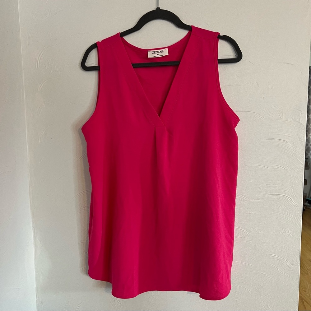 Pink Dressy Tank Top